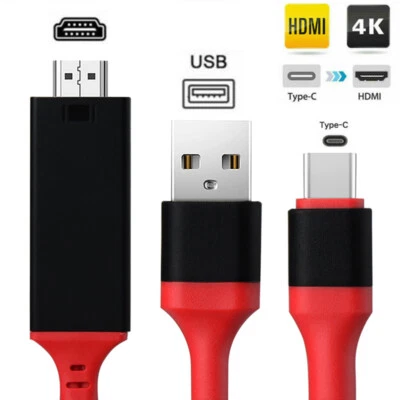 Adattatore cavo TV USB-C tipo C a HDMI HDTV per Samsung Huawei Macbook Xiaomi LG - Immagine 1 di 4