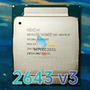 Intel Xeon E5-2643 v3 SR204 3.4GHz 6Cores 135W LGA2011-3 CPU Processor - Picture 1 of 3