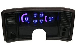 1978-1988 Monte Carlo Digital Dash Panel Blue LED Gauges DP9002B Made In The USA - Picture 1 of 9