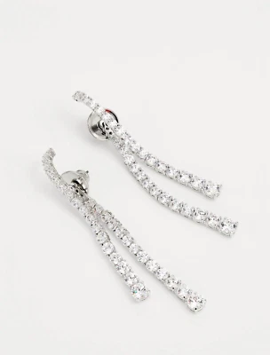 Nuevo en Caja de Regalo Pendientes SWAROVSKI 5709257 Cristales Blancos Hilos Matriz Gota Foto 1 de 4