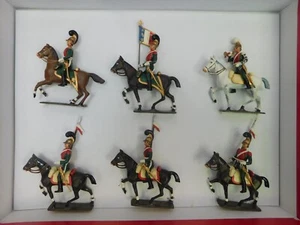 CBG MIGNOT ANCIENS : 1ER EMPIRE BELLE BOITE DE 6 LANCIERS DES CHEVAUX LEGERS - Imagen 1 de 15