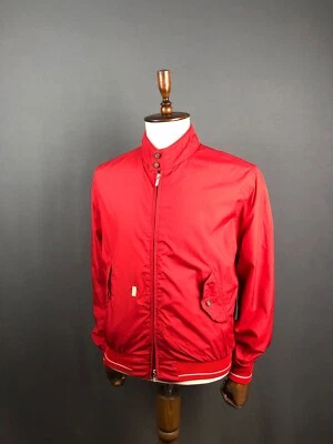 Chaqueta cortavientos Baracuta cremallera completa poliéster hombre talla XL roja Foto 1 de 4