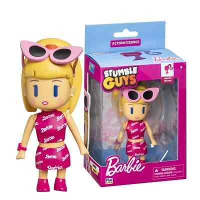 Figura de acción Stumble Guys x Barbie 4,5" exclusiva edición limitada Foto 1 de 4
