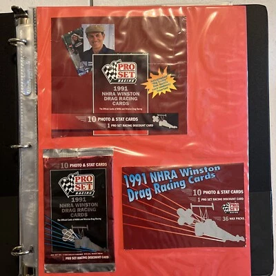 1991 Pro Set NHRA Winston Drag Racing 130 Cartas Set 2 Tarjetas Autógrafas John Force! Foto 1 de 4