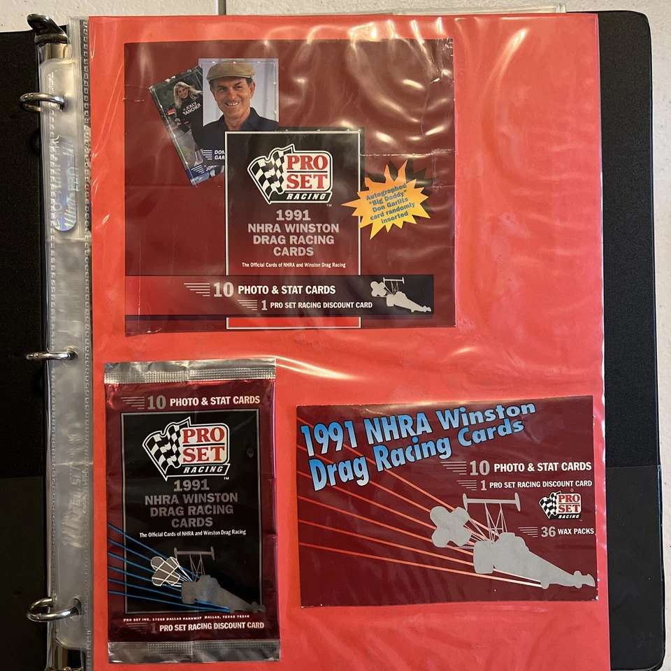 1991 Pro Set NHRA Winston Drag Racing 130 Card Set 2 John Force Autograph Cards! - Image 1 of 4