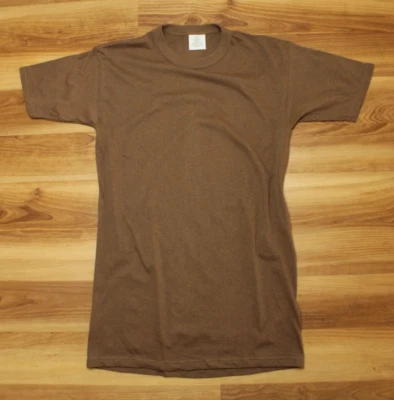 Camiseta Deadstock Vintage Ejército de Estados Unidos Fatiga Marrón Algodón Pequeña Puntada Única Foto 1 de 4