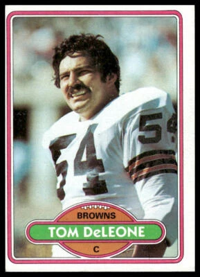 1980 Topps #129 Tom DeLeone Cleveland Browns - Image 1 of 2
