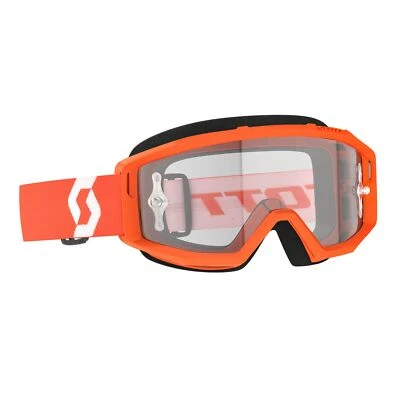 Mascarilla Scott Primal Clear Naranja/Negro/Transparente Offroad MX Enduro - Imagen 1 de 4