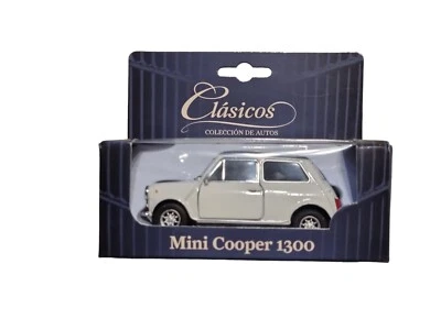 MINI COOPER 1300  COLECTIBLES CLASSIC CARS  WELLY 1/36 1/38 with magazine - Image 1 of 3