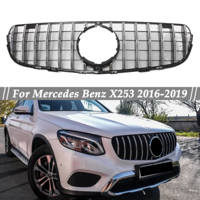 Parrilla delantera cromada para Mercedes Benz X253 GLC300 GLC250 GLC43 2016-2019 parrilla Foto 1 de 4