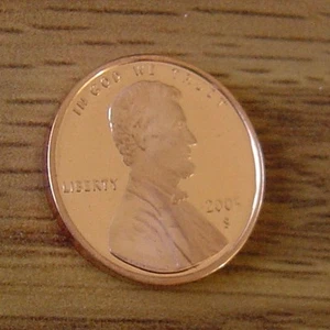 2005 S CAMEO PROOF LINCOLN PENNY *ERROR* GHOST 5 FADING - Picture 1 of 3