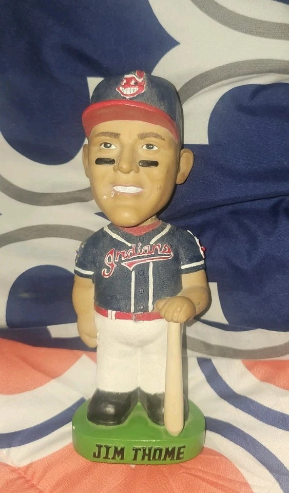 Jim Thome pintado a mano Bobblehead Cleveland Indians MLB béisbol Foto 1 de 4
