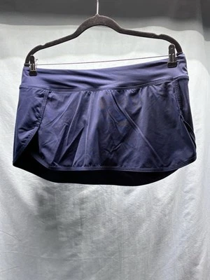 Falda de natación Athleta para mujer talla L azul marino mini parte inferior vacaciones playa viaje Foto 1 de 4