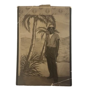Vintage Photos African American Man - Young Gentleman Palm Trees - Picture 1 of 8