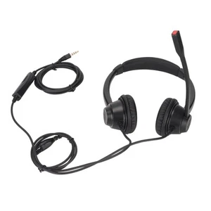 Call Center Headset Noise Cancelling Multipurpose 3.5Mm On Ear Headphones Fo BUU - Zdjęcie 1 z 12