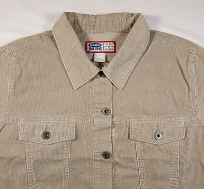 Chaqueta de Pana Vintage Antigua Azul Marino XL Mujer Caqui Cierre de Botones Desde 2000  Foto 1 de 4