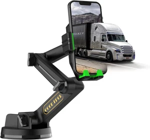Heavy Duty Phone Holder - Long Arm, Suction Cup, Compatible with All Vehicles - Photo 1 sur 6