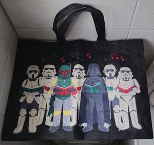 Reusable Tote Bag - Star Wars Darth Vader Boba Fett and Stormtroppers - Picture 1 of 3