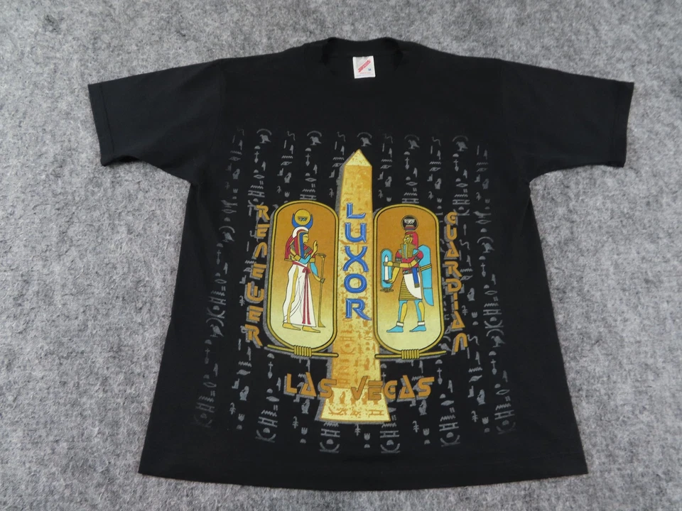 Camisa De Colección Luxor Las Vegas Para Hombre Mediana Negra Renovadora Guardian Jerzees Años 90 Y2K Foto 1 de 4