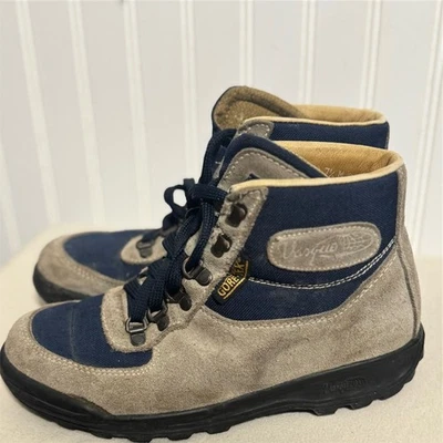 Botas de Senderismo Vasque Gore-Tex De Colección Gris Azul Marino Gamuza Skywalk Hechas en Italia 7.5M Foto 1 de 4