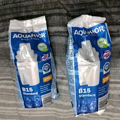 Cartucho de repuesto para jarra Aquaphor Water Filters B100-15 LOTE SELLADO DE 2 Foto 1 de 2