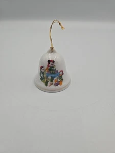1994 Disney Grolier Mickey Goofy Donald Christmas Bell Ornament - Picture 1 of 2