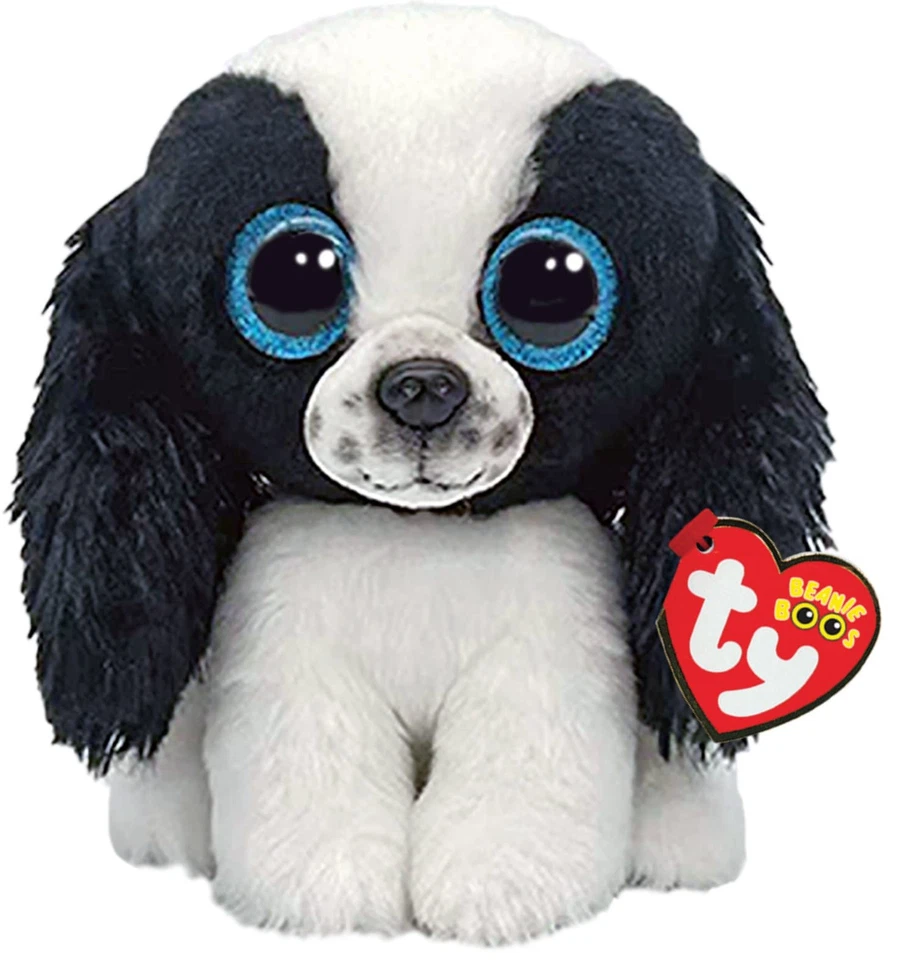 TY Beanie Boos Regular SISSY Black/White Dog TY36570