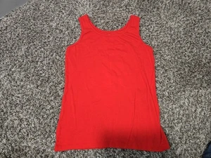 C EST 1946 Womens Red Tank Top Solid Size S - Picture 1 of 3