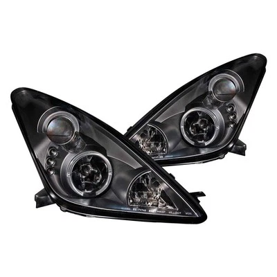 For Toyota Celica 00-05 Headlights Driver & Passenger Side Black Halo Projector Foto 1 de 3