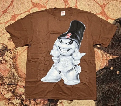 Supreme Snowman T 恤棕色 XL 全新 — 第 1/4 张图片