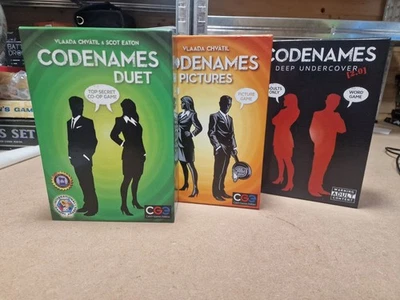 Codenames Pictures, Undercover & Duet Bundle | Party Word Game Set - Image 1 of 4