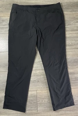 KIRKLAND SIGNATURE MENS NON-IRON CONFORT PANTS BLACK 40x32 NWOT FLAT FRONT nice - Image 1 of 4