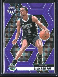 2024-25 Panini Mosaic #124 De’Aaron Fox Purple Fluorescent Mosaic #/249 SN - Bild 1 von 2