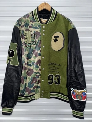 Size M Bape x Jeff Hamilton A Bathing Ape Leather Jacket ComplexCon Exclusive - Image 1 of 4