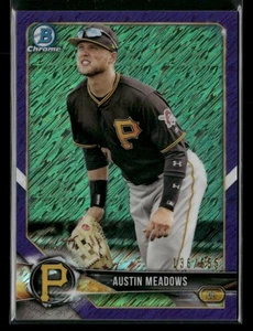 2018 Bowman Chrome #BCP227 Austin Meadows Purple Shimmer Refractor #/655 - Picture 1 of 2