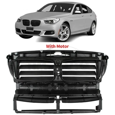 适用于宝马 528i 535i 535d 前格栅快门散热器支撑气管带电机 — 第 1/4 张图片