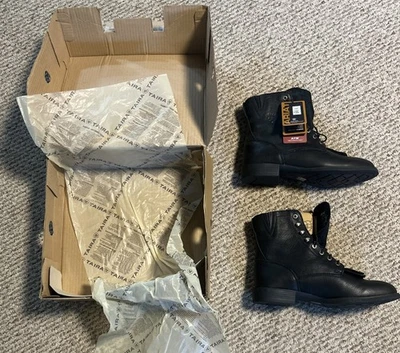 Bota Ariat para mujer negra Heritage Lacer II 10002145 nueva en caja talla 8,5 B Foto 1 de 4