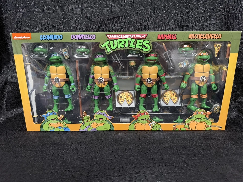 NECA Teenage Mutant Ninja Turtles TMNT Cartoon Series Box Set 4 Pack