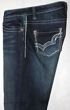 Big Star Women's Amsterdam Dark Blue Mid-Rise Boot Cut Jeans Size 28 X 29 1/4