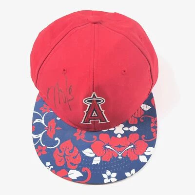 Mike Trout Signed Hat PSA/DNA Los Angeles Angels Autographed - Image 1 of 3