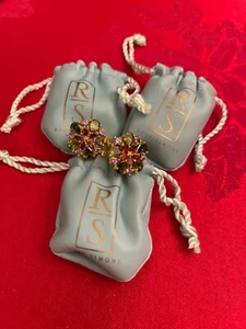 4 pairs ROSS-SIMONS womens earrings lot excellent large stones - Picture 1 of 7