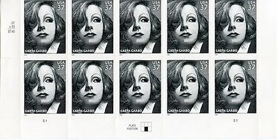 Juego de estampillas Greta Garbo (EE. UU.) hechas en 2005 Foto 1 de 2