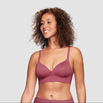 Sujetador cómodo Warner's Simply Perfect inalámbrico ligeramente forrado Berry 36B nuevo con etiquetas Foto 1 de 4