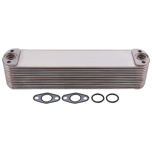 Engine Oil Cooler w/ Gaskets for Cummins ISX QSX QSX15 ISX15 Diesel 2008-2015 - Picture 1 of 12
