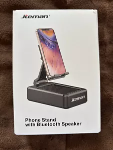 Portable Phone Stand with Wireless Bluetooth Speaker- NIP - Zdjęcie 1 z 3