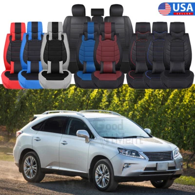 Conjunto completo de capa de assento de carro dianteira traseira almofada de couro para Lexus RX450h NX300 NX30h - Imagem 1 de 4