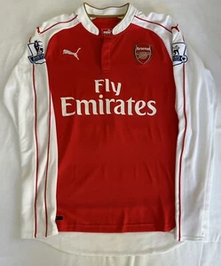 2015-16 Puma Arsenal Men’s Long Sleeve Soccer Jersey Sz M #14 Theo Walcott - Picture 1 of 7