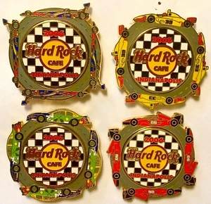 Hard Rock Cafe 2006 Indianápolis Race Car Serie Spinner completo (4) juego de pines - Imagen 1 de 1