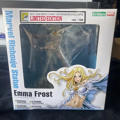 Estatua de Bishoujo Marvel. Emma Frost Comic Con Diamante Exclusivo, Nuevo, 1402/1500. Foto 1 de 4