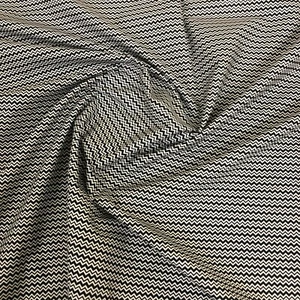 CHEVRON MINI ZIG ZAG BLACK 100% COTTON FABRIC per metre - Picture 1 of 3
